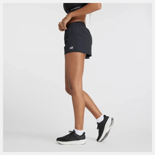【NEW BALANCE】NB 短褲 女 運動褲 美規 黑 WS41286BK