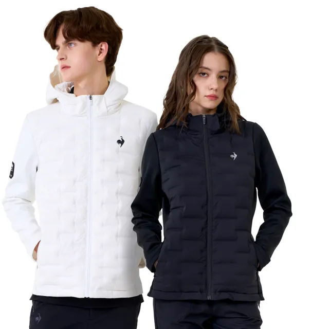 【LE COQ SPORTIF 公雞】防潑水羽絨外套 男女款 3色 LWW61392_LWW62392