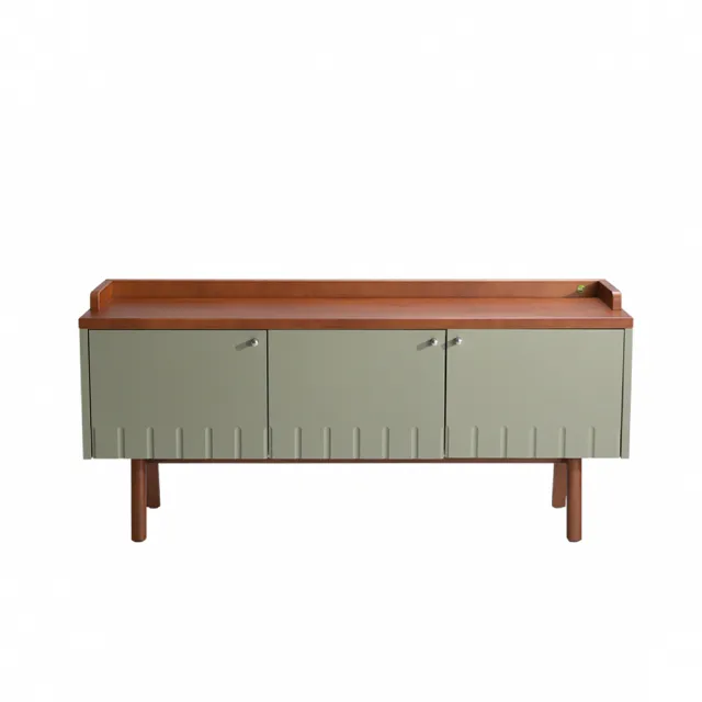 【有情門】STRAUSS Lab 夏綠地收納櫃 三門款 寬124cm 高57cm(製作期2-3週/實木/MIT/展示櫃/邊櫃/玄關櫃)