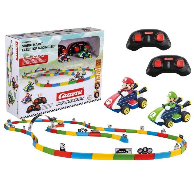 【Nintendo 任天堂】Carrera《任天堂》迷你遙控車2入賽道組-瑪利歐&路易吉