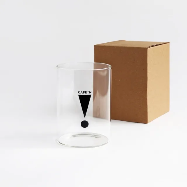 【CAFE!N 硬咖啡】手工玻璃杯L｜500ml