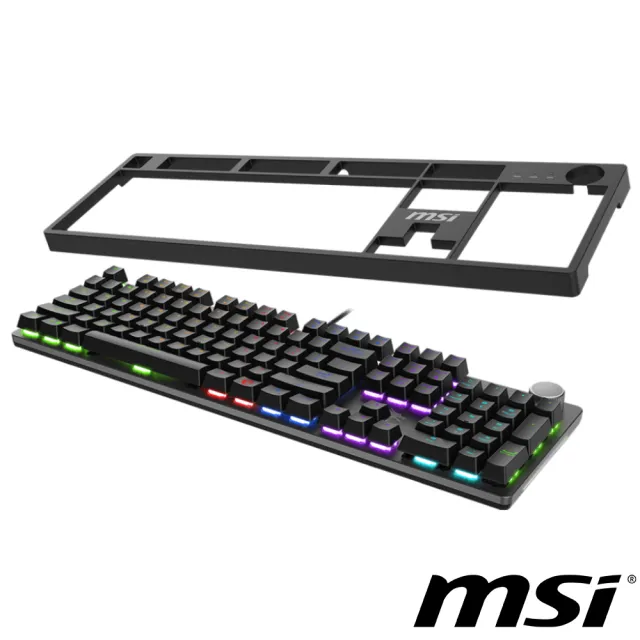 【MSI 微星】FORGE GK320 RED TC 電競鍵盤(機械紅軸)