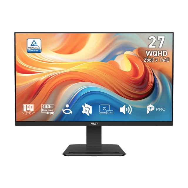【MSI 微星】PRO MP273Q E14 27型 IPS 16:9 144Hz 護眼商用螢幕 (WQHD/1ms MPRT)