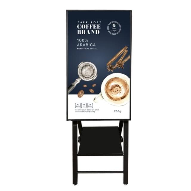 【Nugens 捷視科技】Nugens好好播 55吋USB單機版商用顯示器 A字畫架型(智慧數位廣告看板電子海報廣告機)