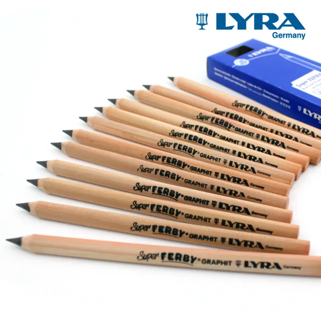 【LYRA】兒童三角原木鉛筆17.5cm(6入)｜三角鉛筆 大三角鉛筆 粗鉛筆 學齡前鉛筆 粗三角鉛筆)