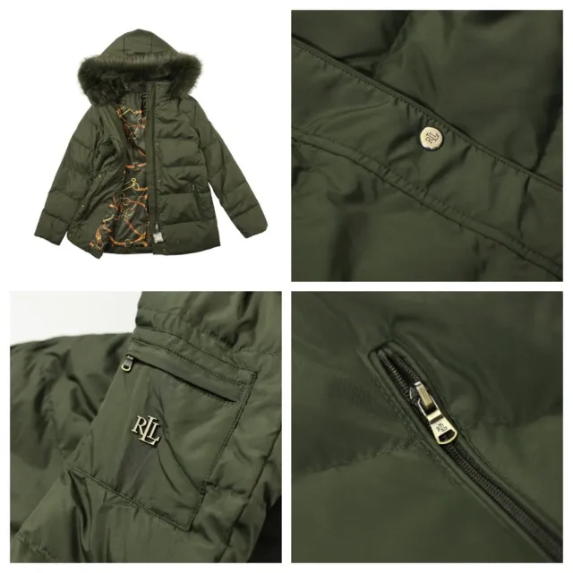 【RALPH LAUREN】Ralph Lauren 真羽絨 polo出國外套女外套 防風 連帽 帽可拆 冬天外套 防潑水 外套(1664)