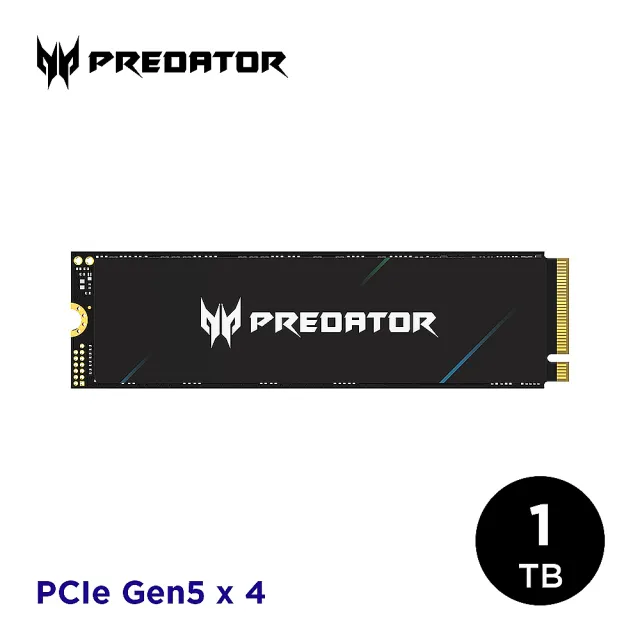 【Acer 宏碁】Acer Predator GM9 1TB M.2 PCIe Gen5 SSD固態硬碟(最高讀取14000MB/s)