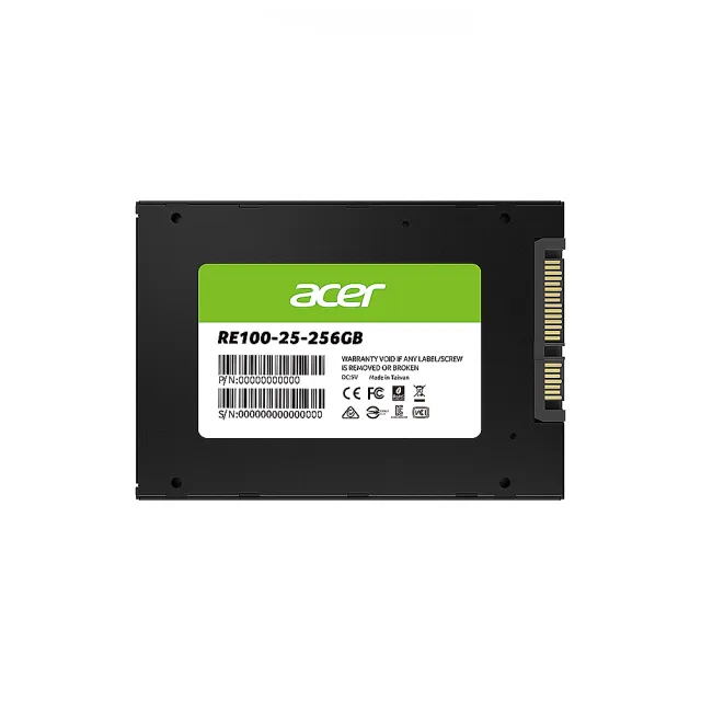 【Acer 宏碁】RE100 256GB SATA ssd固態硬碟 5年保固(最高讀取562MB/s)