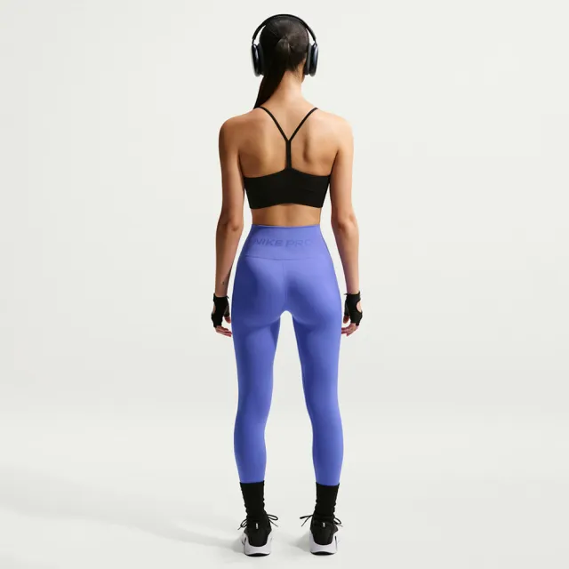 【NIKE 耐吉】緊身長褲 女 運動褲 瑜珈 高腰九分緊身褲 排汗 AS W NP DF SMLS HR 7/8 TIGHT 紫 IF1209-570