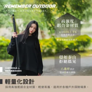 【樂活不露】戶外露營 蜂巢伸縮鋁合金營柱280CM(營柱 側柱 前庭柱 主營柱 野外露營 搭營)