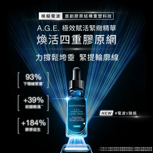 【Skin Ceuticals 修麗可】A.G.E.極效賦活緊緻精華 30ml+P-TIOX 超胜抗皺極光精華 30ml_Go
