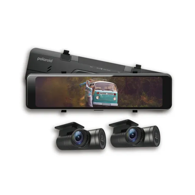 【Polaroid 寶麗萊】DS1203WGS 星光2+HDR防眩 電子後視鏡行車記錄器 車內後鏡頭版_送安裝(車麗屋)
