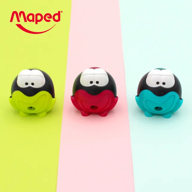 【Maped】大眼蛙智慧筆削-背卡款/顏色隨機(削鉛筆器 削鉛筆機 削鉛筆 班級獎品 削筆器 捲筆刀)