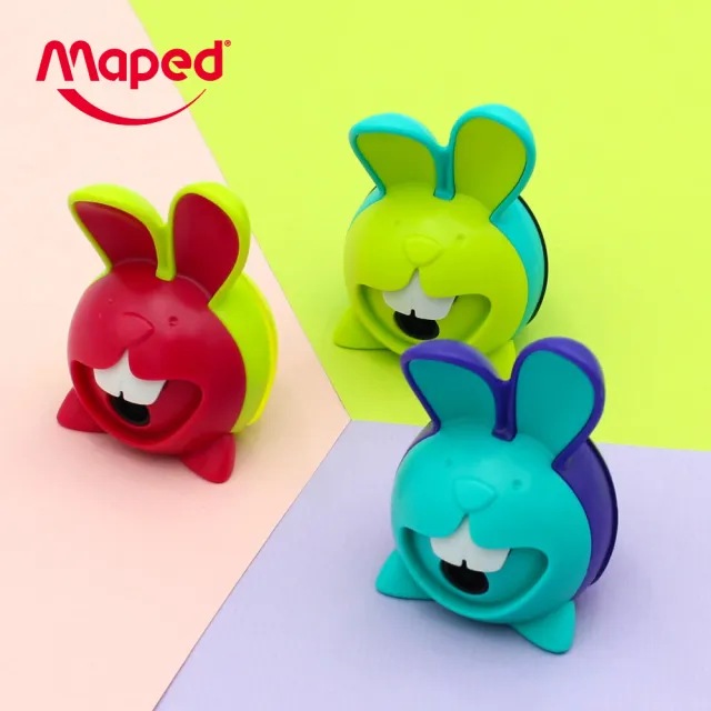【Maped】查克兔單孔筆削-背卡款/顏色隨機(削筆器 削鉛筆 班級獎品 捲筆刀)