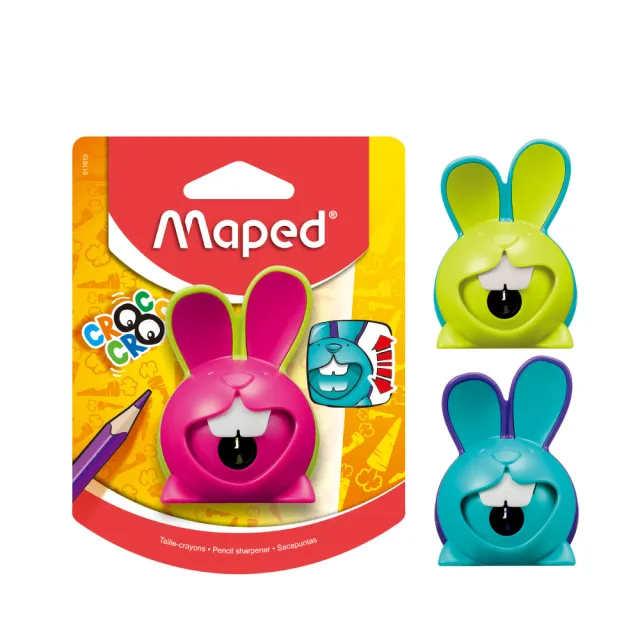 【Maped】查克兔單孔筆削-背卡款/顏色隨機(削筆器 削鉛筆 班級獎品 捲筆刀)
