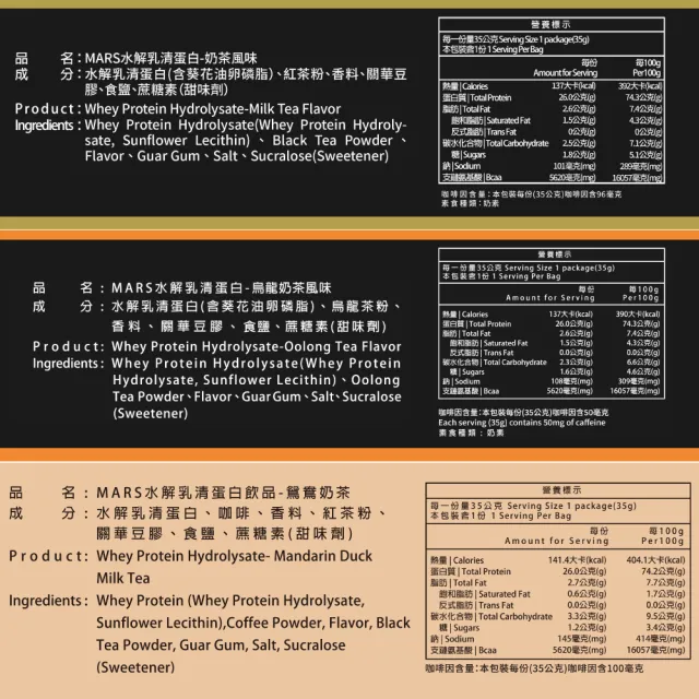 【MARS 戰神】水解乳清蛋白 口味任選(35gX60包/盒)