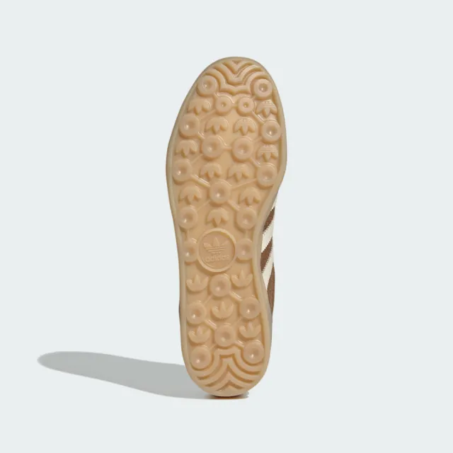 【adidas 愛迪達】Gazelle Indoor 男女 運動休閒鞋 麂皮 果凍底 舒適 棕 米白(JR8851)