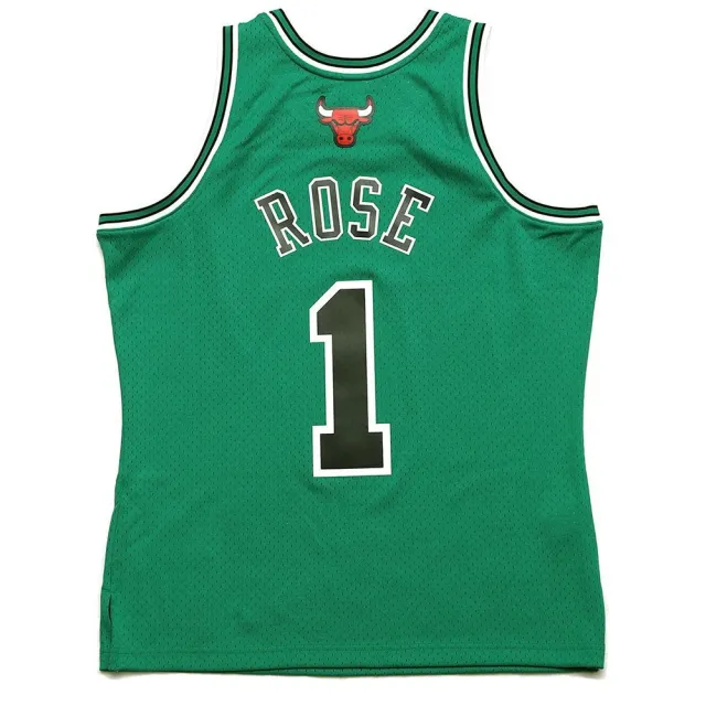 【MITCHELL & NESS】NBA 球迷版球衣 St. Patrick’s Derrick Rose 2008-09 公牛 綠 籃球衣 背心