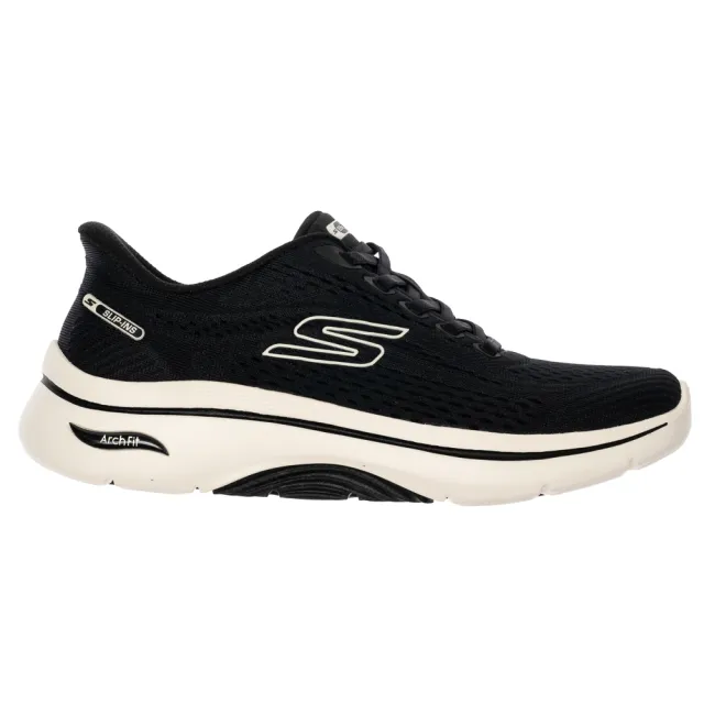 【SKECHERS】女鞋 健走系列 健走鞋 瞬穿舒適科技 GO WALK ARCH FIT 2.0 (125342BKW)