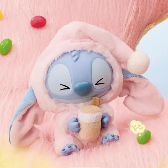 【ToysRUs 玩具反斗城】Miniso Disney Stitch 迪士尼史迪奇再困也要吃一口系列搪膠毛絨盲盒- 隨機發貨