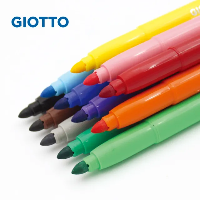 【GIOTTO】可洗式兒童安全彩色筆24色(水洗彩色筆 兒童彩色筆 不縮頭)