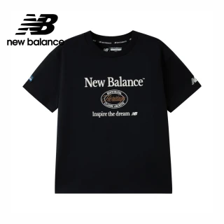 【NEW BALANCE】NB 童裝 經典LOGO 短袖上衣_7EG2601WBK_男童/女童_黑色