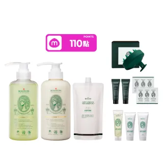 【ROOTON】洗護髮加倍豐盈組(洗髮精500ml+洗髮補充包500ml+護髮素500ml)