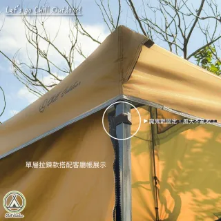 【Chill Outdoor】單層圍布 速開客廳帳專用(炊事帳 客廳帳 車尾帳 停車篷 天幕)