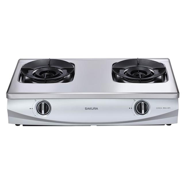 【SAKURA 櫻花】聚熱焱雙炫火安全台爐(G5902A 原廠技師到府 基本安裝)