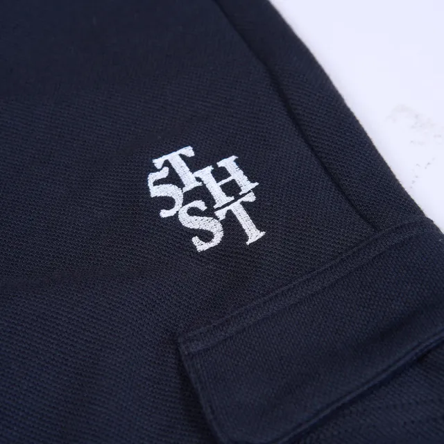 【5th STREET】男裝 長褲 直筒褲 寬褲 黑色(951174)
