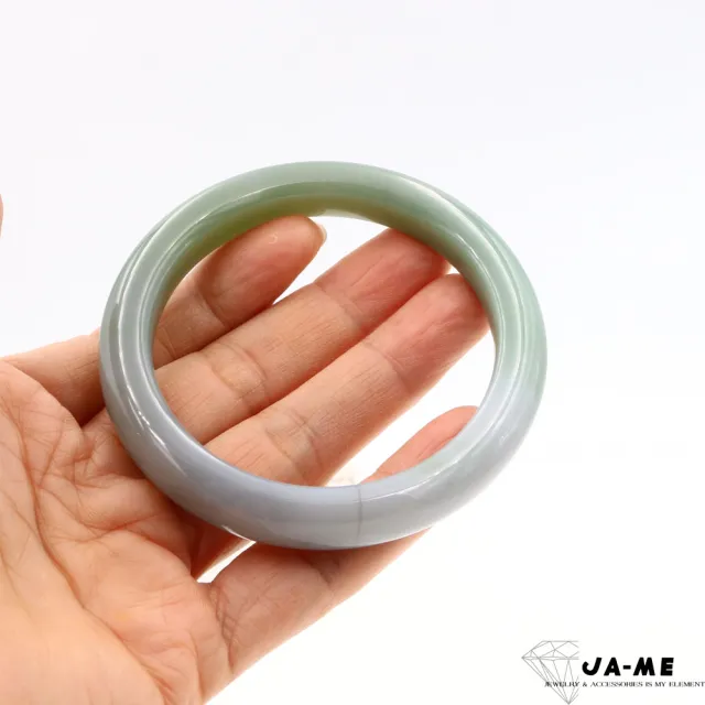 【JA-ME】天然和田玉 紫綠雙彩特色玉鐲#19-19.5