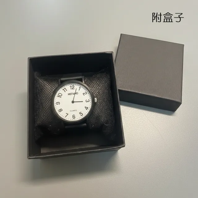 【橘魔法】大數字圓盤手錶 附錶盒 公務員 學生 考試手錶 學院風 禮物 石英錶 學生錶 情侶手錶