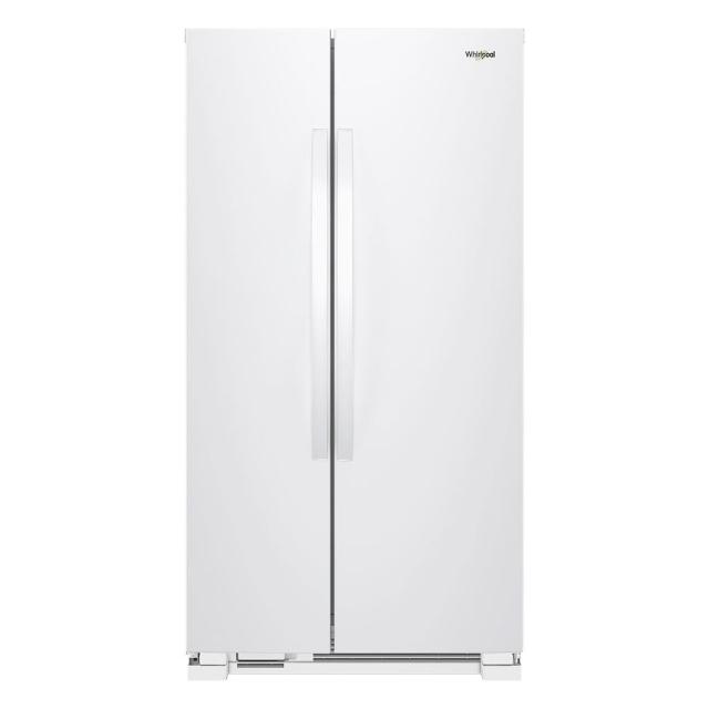 Whirlpool惠而浦 WRS315SNHW 雙門對開冰箱，740L 大容量設計適合大家庭使用，白色系外觀簡約時尚。尺寸 902x1756x880mm，重量 123kg，產地墨西哥。採用定頻馬達與 R134a 環保冷媒，年耗電量僅 600 度。全機 1 年保固，壓縮機 5 年保固，含基本安裝服務。600 公升以上容量，提供充足儲物空間，維持食材新鮮。商品到貨享 10 天猶豫期，偏遠地區需加收運費。規格以原廠為準。