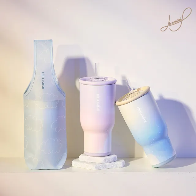 【Hiromimi】2入組_全新升級不鏽鋼冰壩杯袋組900ml
