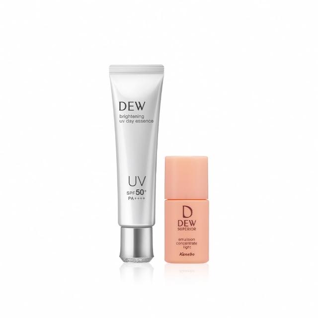 【Kanebo 佳麗寶】DEW 淨潤白UV防護美容液 40g(加贈潤活精純乳)(防曬)