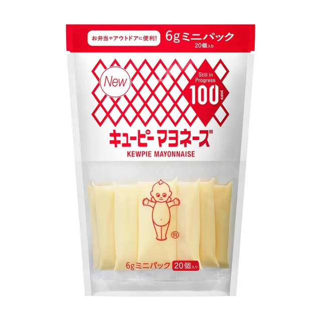 【KEWPIE】QP 美乃滋個別袋小包裝 6gx20入(日本美乃滋/蛋黃醬/料理/調味/獨立包裝)