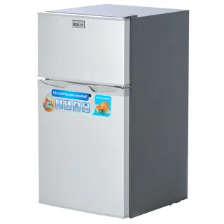 【Kolin 歌林】58H快配★momo獨家★95公升一級能效定頻右開雙門小冰箱 拉絲銀/一鍵除霜(KR-SE20951)