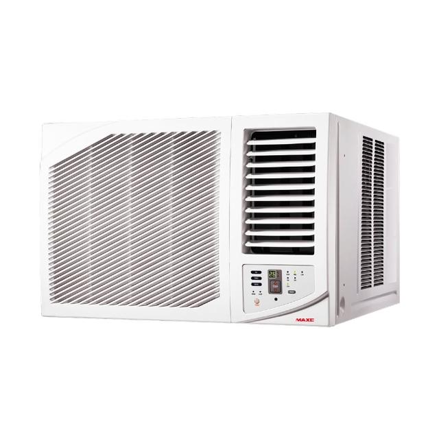MAXE萬士益 MH-63MV32 窗型變頻冷氣，適用9-13坪空間，提供高效節能冷氣效果。採用R32環保冷媒，右吹出風設計舒適均勻。全機3年保固，壓縮機10年保固，220V室內供電，BSMI認證R54558。安裝簡易，適閤家庭或小型辦公室使用，高效變頻技術降低電費。