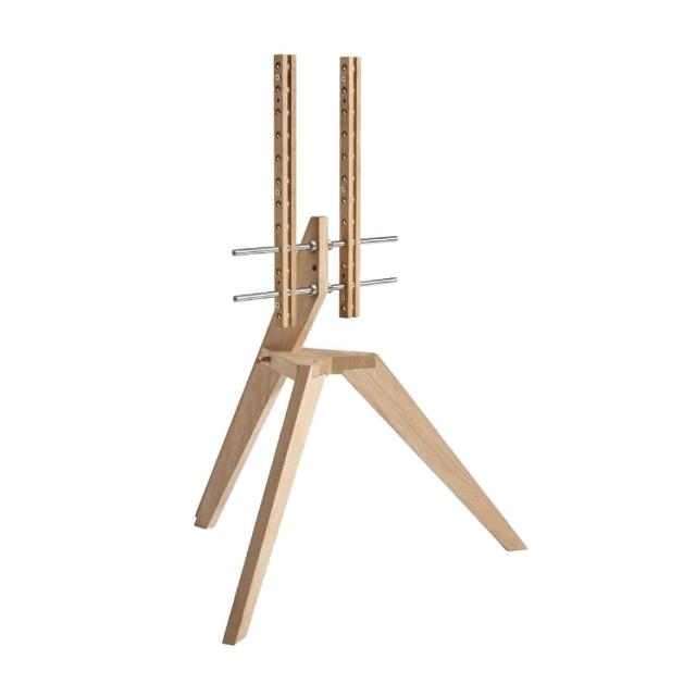 Vogels NEXT OP1 立架式電視支架，專為輕量化設計，適合48型至70型電視使用，顏色為時尚卡其色，承重範圍36kg~40kg。提供穩固支撐，安裝簡易，適合居家娛樂空間。保固期2年，限非人為損傷；遇承載超重、操作錯誤等人為因素，恕不在保固範圍內。提升您的電視觀賞體驗，輕鬆打造完美視覺空間。