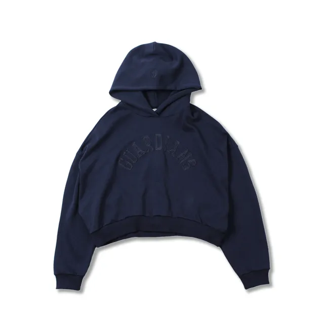 【富邦悍將】悍將弧形隊名短版帽TEE(深藍/麻灰_S-M)
