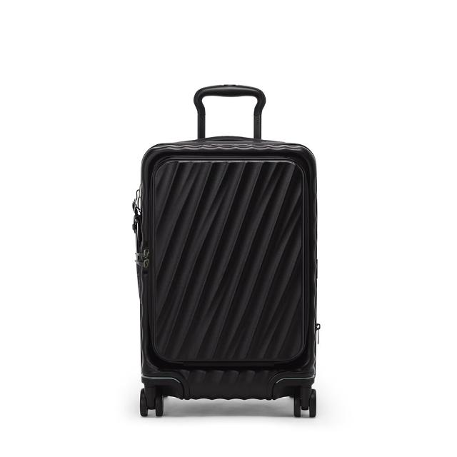 【TUMI】19 Degree Front Access 前開式可擴展國際登機箱 - 黑色紋理 (TUMI 官方旗艦店)