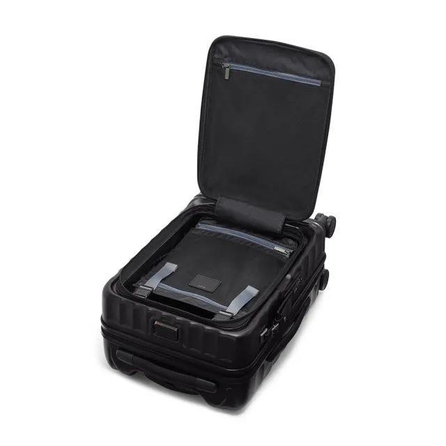 【TUMI】19 Degree Front Access 前開式可擴展國際登機箱 - 黑色紋理 (TUMI 官方旗艦店)
