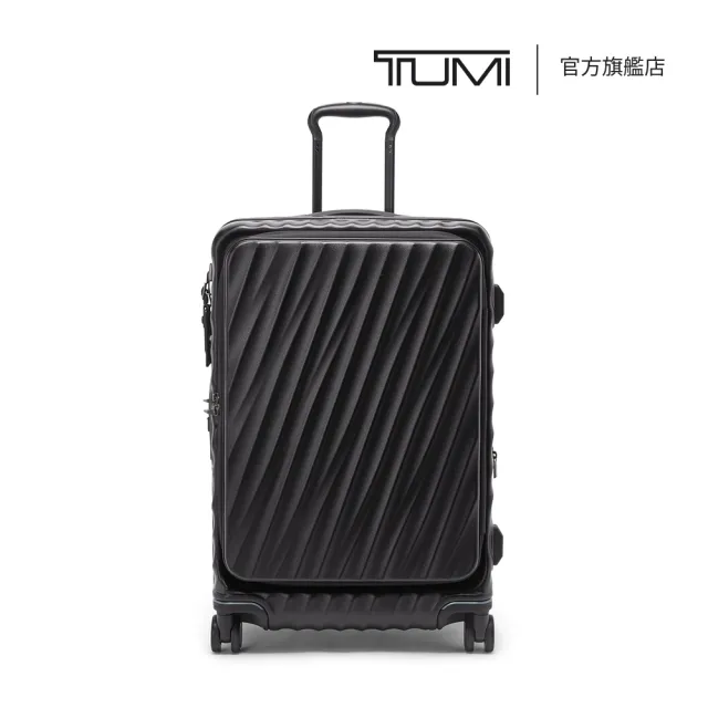 【TUMI】19 Degree Front Access 26 吋中型前開式可擴展行李箱 - 黑色紋理 (TUMI 官方旗艦店)