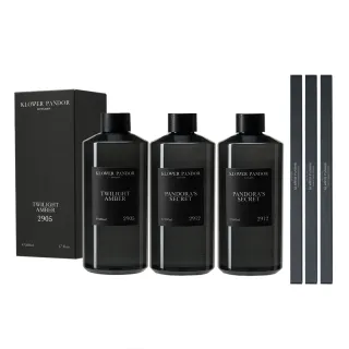 【KLOWER PANDOR】KP記憶香氛 沉浸式空間擴香補充瓶/包500ml-3入組(多款任選)
