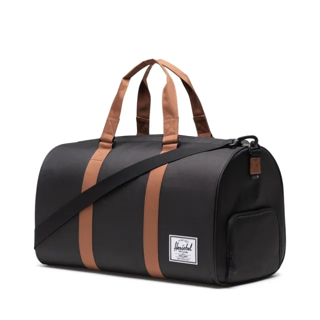 【Herschel】雙11 高階 Novel 大型 ECO 環保 全黑 大容量 手提 側背 出國 行李 旅行 提袋(側邊有