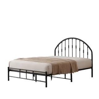 【MUNA 家居】2308型黑色6尺雙人鐵床(雙人床 床架 床台)