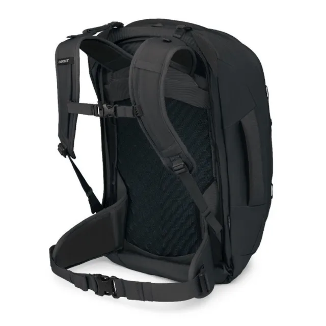 【Osprey】雙11 ☆2026新改款☆ Farpoint 55 多功能旅行背包 男 黑 Black (背包旅行 子母包 登機