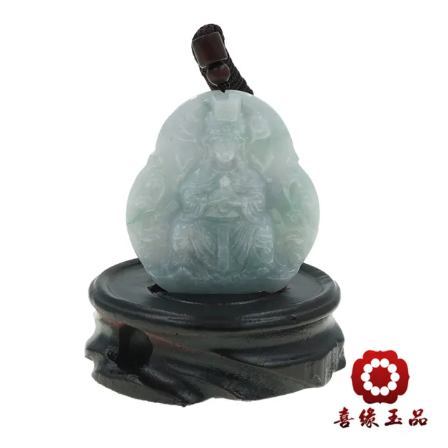 【喜緣玉品】天上聖母 天然翡翠A貨 聖令媽祖 吊墜 玉珮 風水擺設 擺件-僅此一品(開運風水)(直)