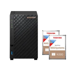 【ASUSTOR 華芸】搭東芝NAS 4TB x2★AS1102TL 2Bay NAS 網路儲存伺服器