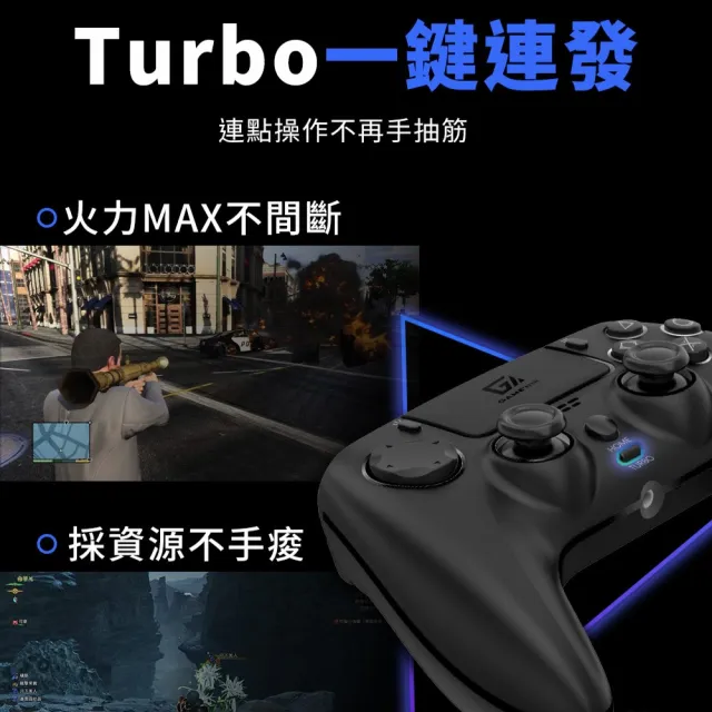 【GAME’NIR】Prime-S5 PS5無線手把 記憶背鍵 巨集 連發 多平台通用(PS5副廠手把 Switch2 PC iOS 安卓)